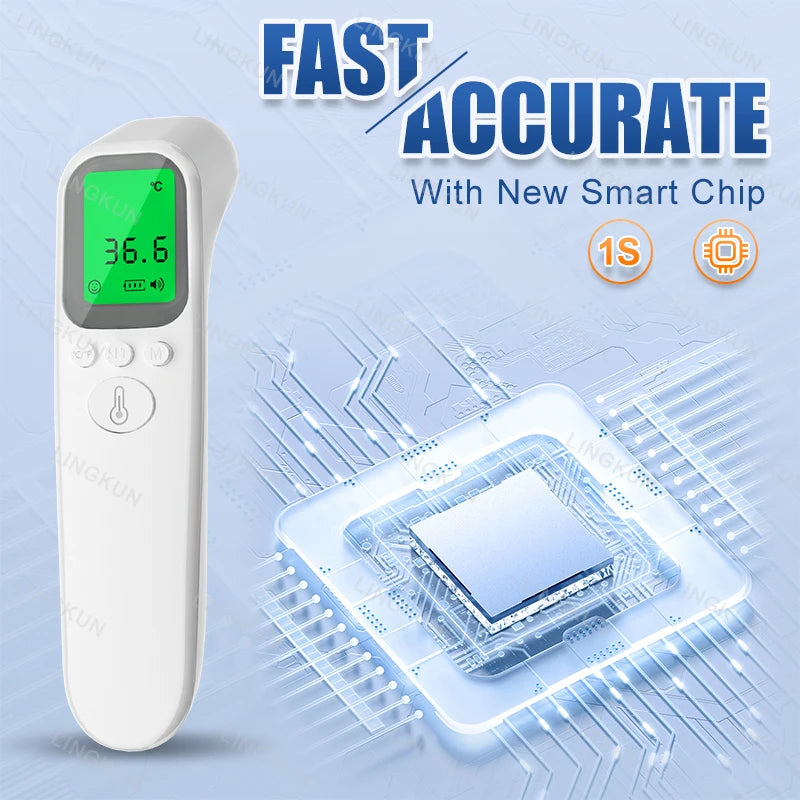 Thermomètre Infrarouge Numérique Médical & Mesure Rapide de Température
