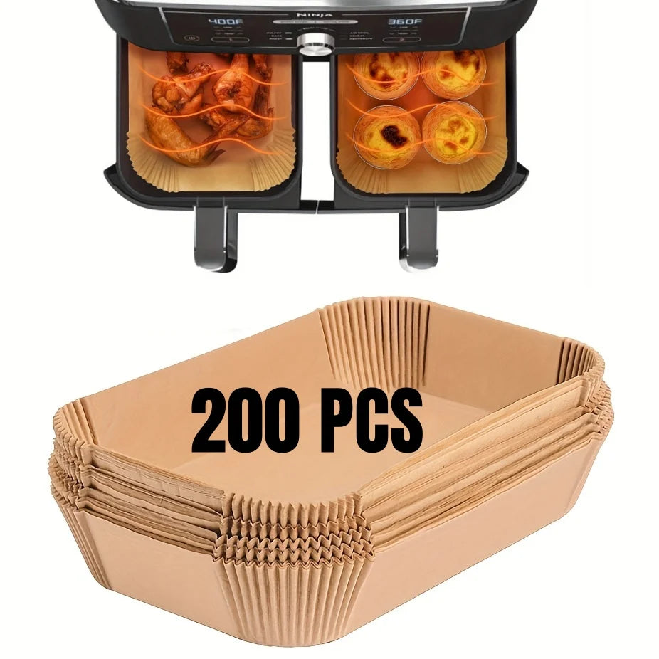 Papier de Cuisson pour Friteuse à Air – Jetable, Antiadhésif et Résistant à l’Huile
