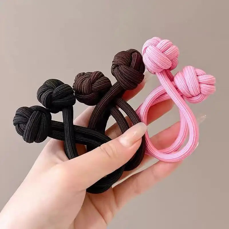 Attaches de Cheveux Elastiques Simples pour Femmes - Multicolors