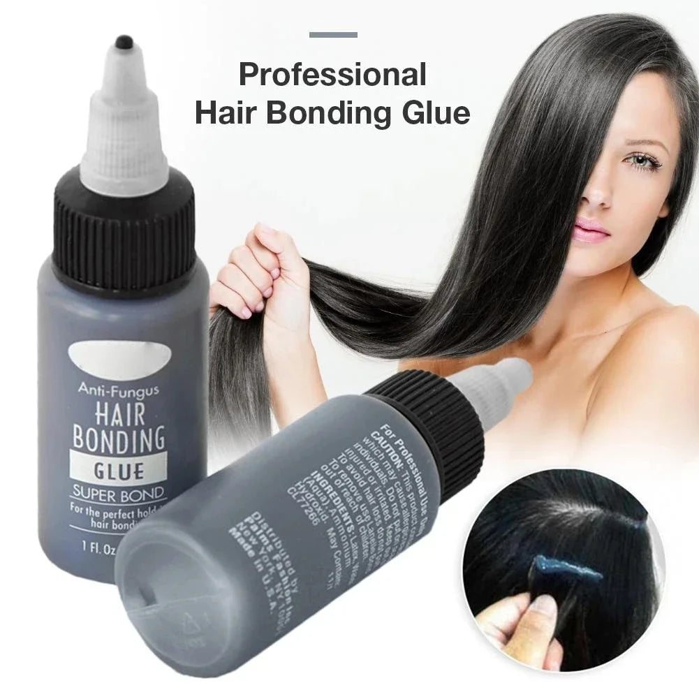 1oz/2oz Bonding Glue for Lash Waterproof Extra Strong Eyelash Extension Glue Strong Hold Black Adhesive Professional Supplies