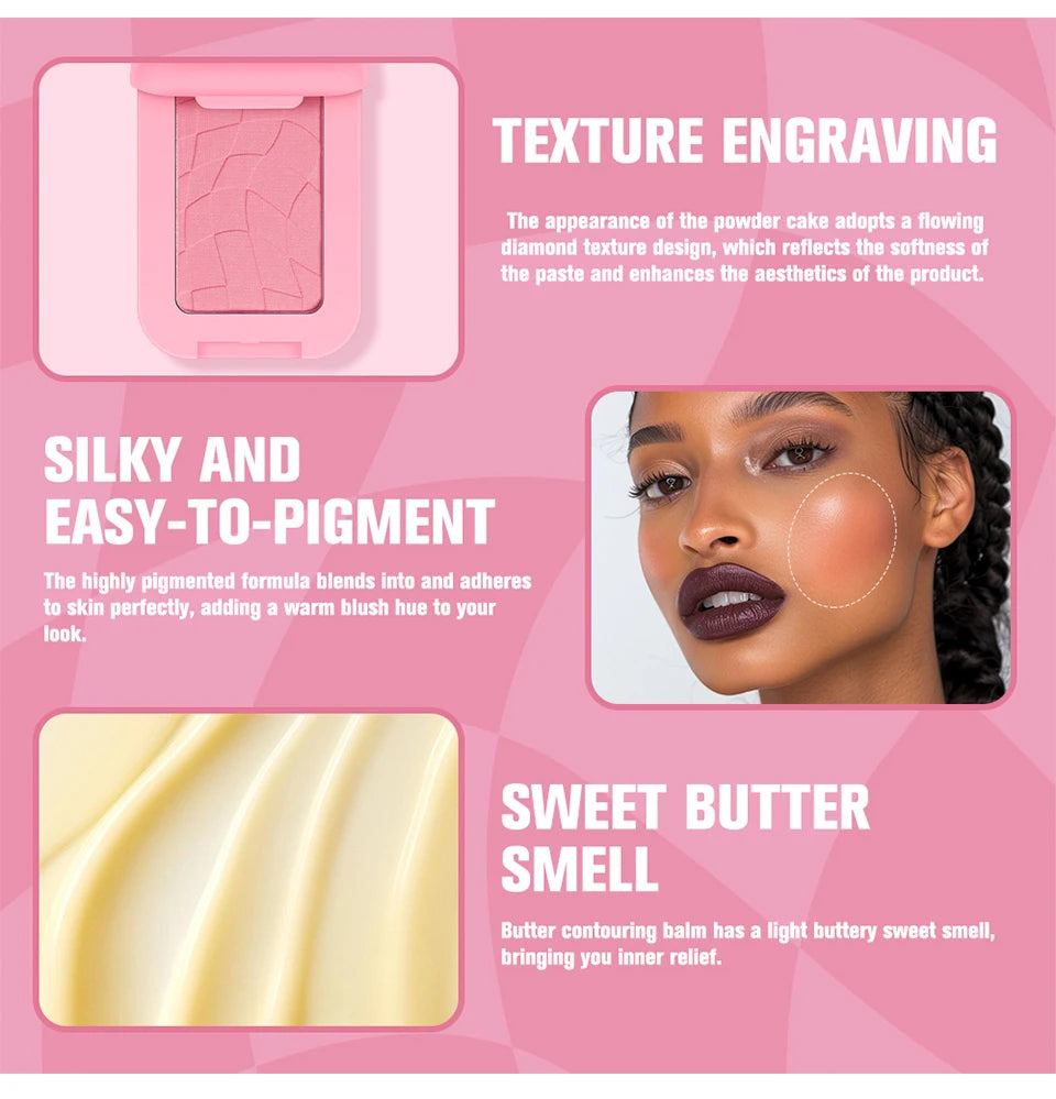 Bronzer & Highlighter Poudre – Contouring Effet Soleil Mat & Lumineux