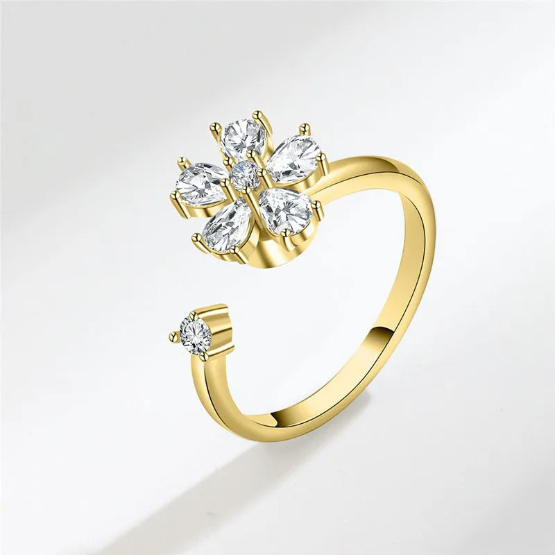 Bague Rotative Anti-Stress pour Femme, Multichoix, Bijoux Élégant