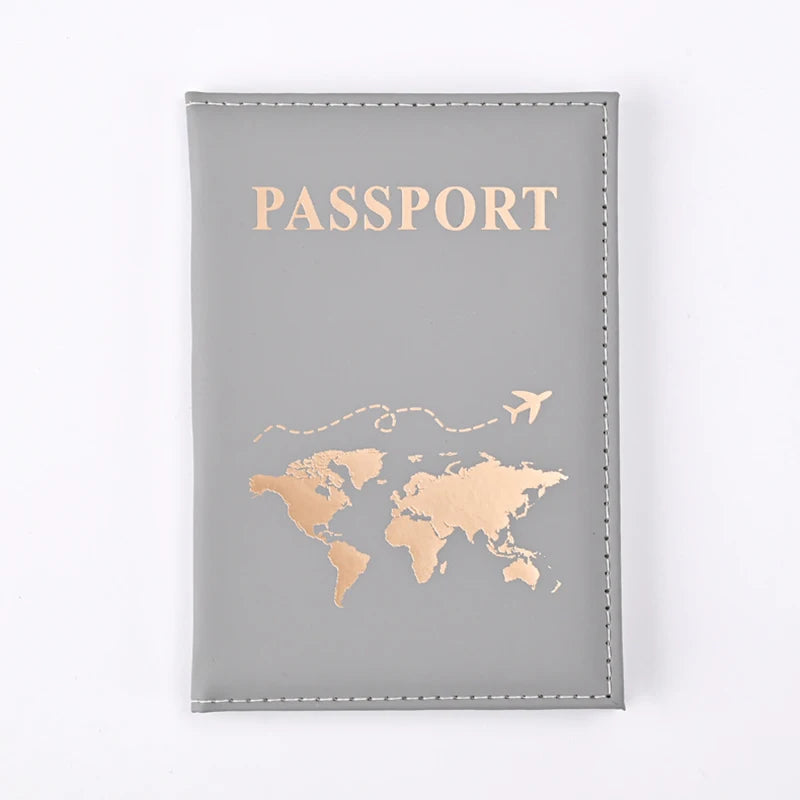 Housse de Protection pour Passeport en Cuir PU – Accessoire de Voyage Unisexe