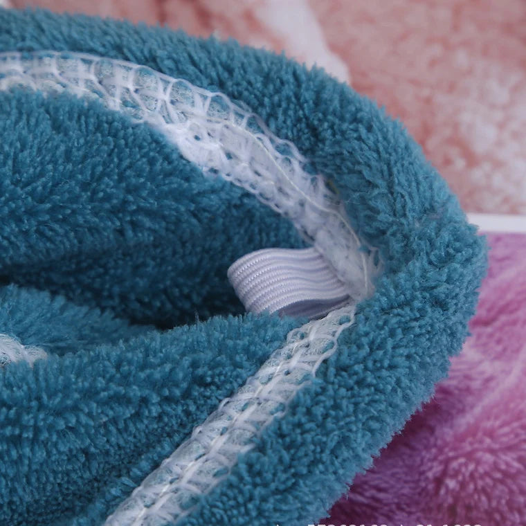Bonnet de Séchage de Cheveux en Molleton de Corail – Absorbant et Rapide