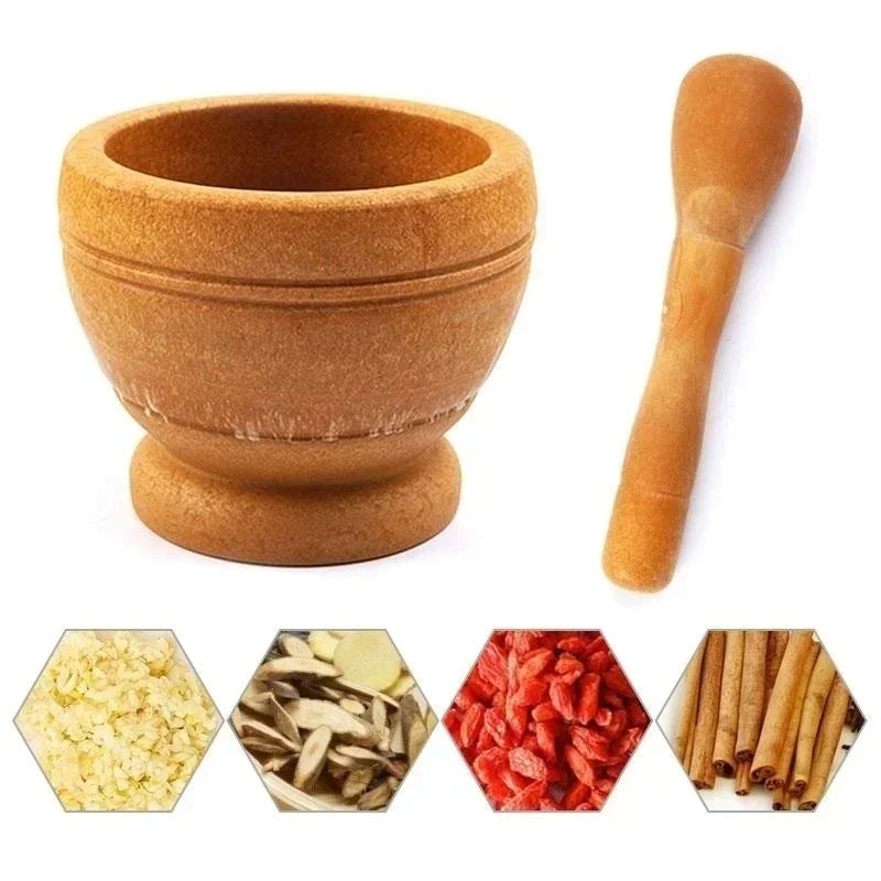 Ensemble Mortier et Pilon en Résine – Broyage de Légume, Herbes et Epices