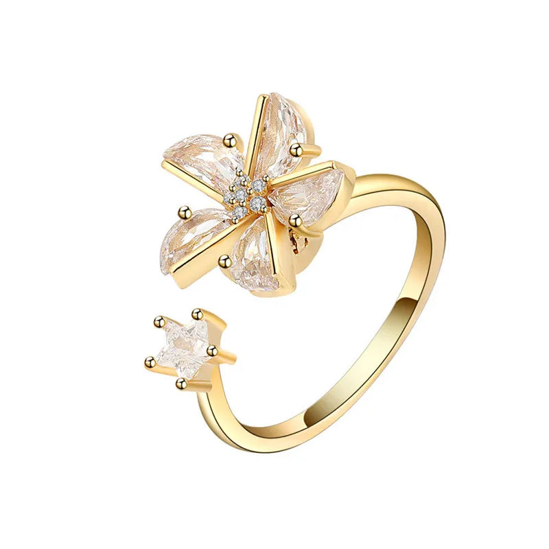 Bague Rotative Anti-Stress pour Femme, Multichoix, Bijoux Élégant