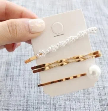 Korea Simple Metal Hair Clips for Women Geometric Rhombus Gold Silver Color Hairpins Hair Accessories Barrettes Clips
