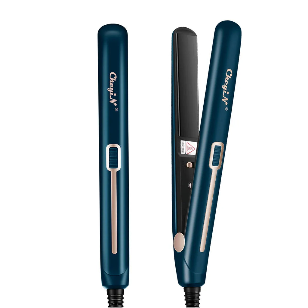 Mini Fer à Lisser & Bigoudi 2-en-1 – Portable, Température Constante 180°C, Double Tension