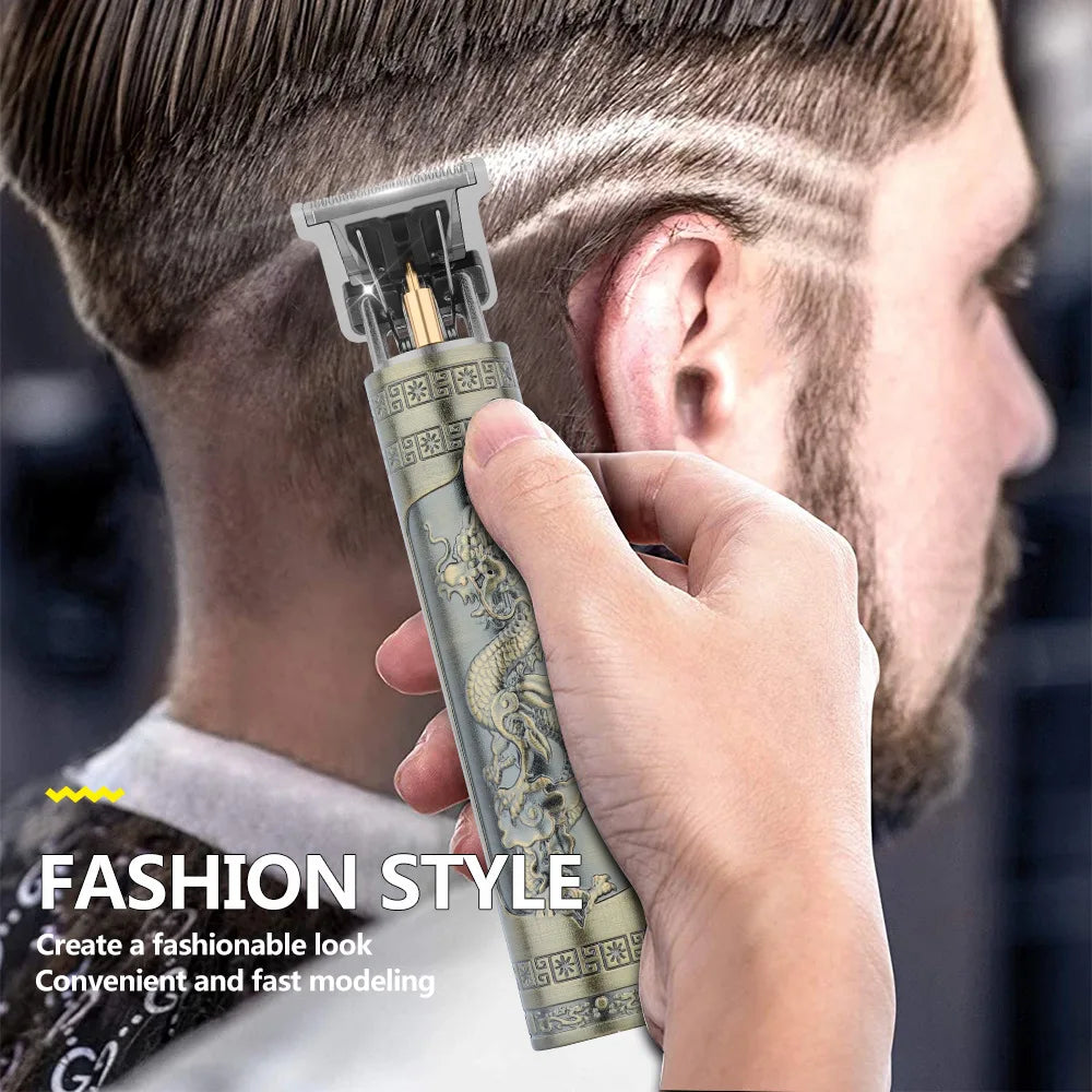 Tondeuse Cheveux Rétro T9 – Rasoir Electrique Professionnel pour Homme
