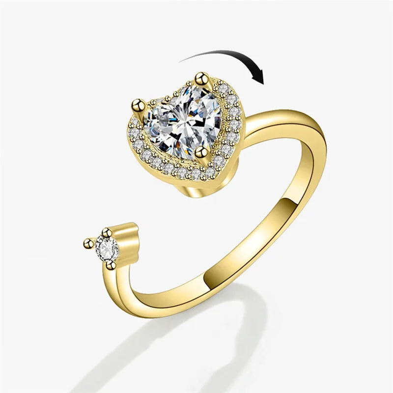 Bague Rotative Anti-Stress pour Femme, Multichoix, Bijoux Élégant