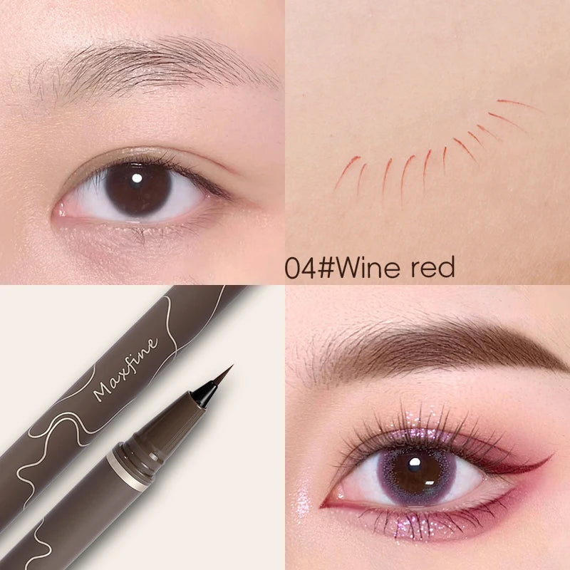 Stylo Eyeliner Imperméable – Pointe Très Fine, Séchage Rapide & Longue Tenue