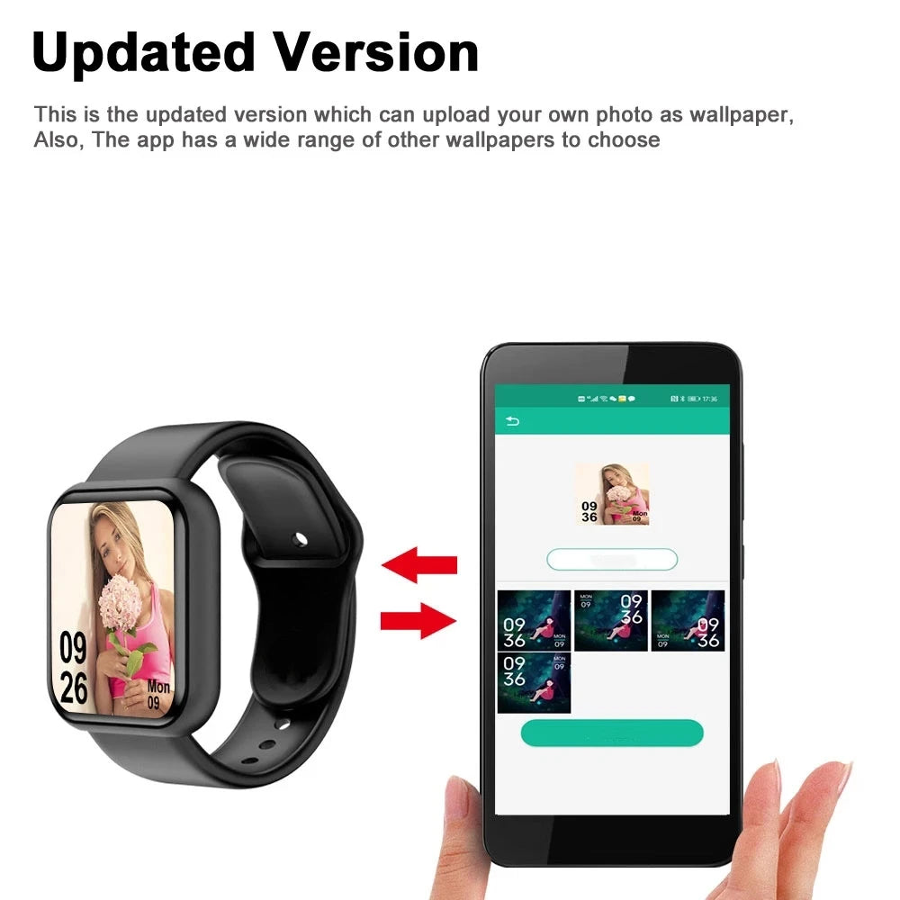 Montre Connectée Bluetooth Sport, Multi-usage – Homme & Femme