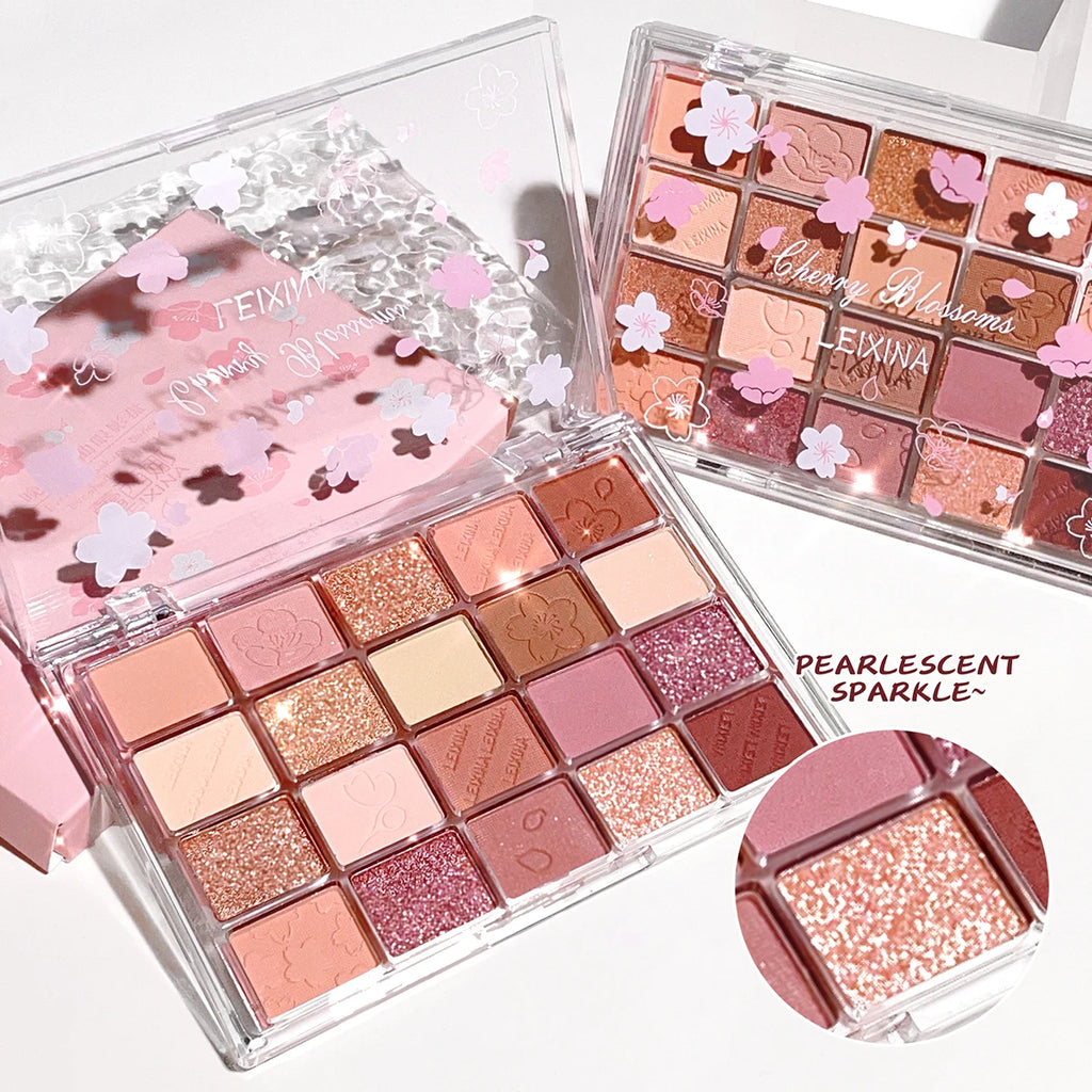 Plateau de Fard à Paupières 20 Couleurs – Maquillage Mat & Scintillant, Haute Pigmentation