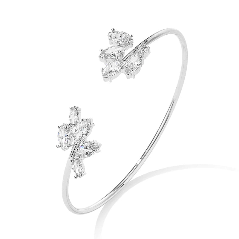 Bracelet Manchette Géométrique pour Femmes – Bijoux Mode Instagram en Zircone Cubique