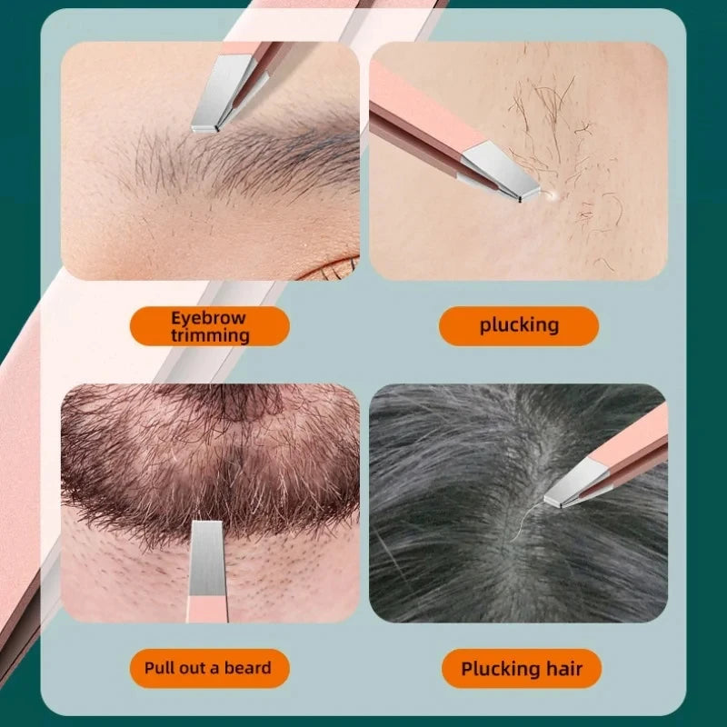 Ensemble de 4 Pinces à Précision – Sourcils, Cils & Moustaches