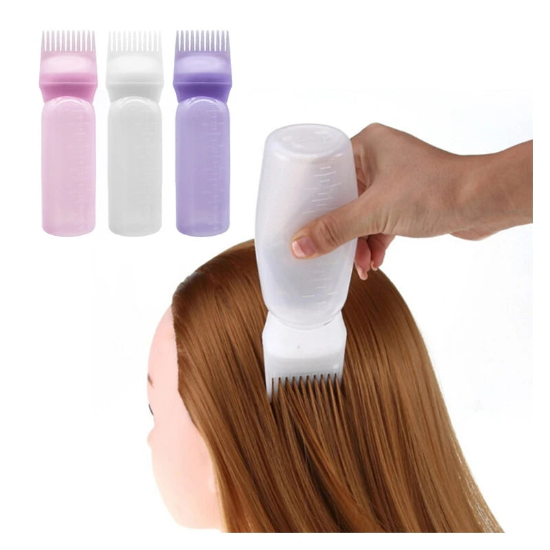 Bouteille d'Applicateur d’Huile Capillaire avec Peigne Intégré