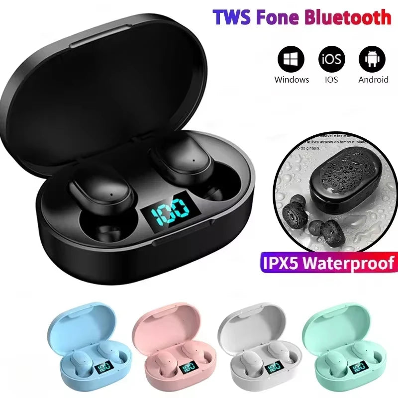Écouteurs sans Fil Bluetooth E6S – TWS (True Wireless Stereo) avec Boîtier de Charge