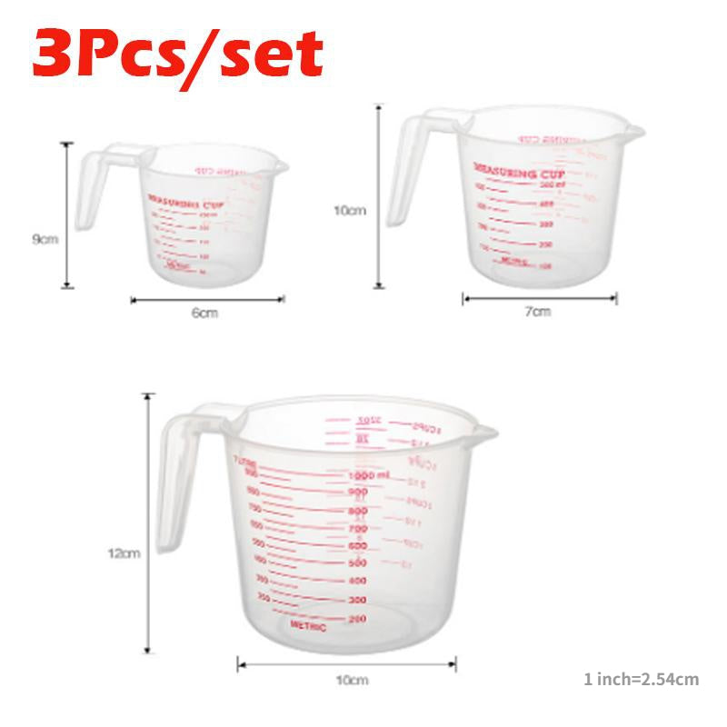 Set de 3 Tasses à Mesurer 250/500/1000 ml – Précision & Polyvalence