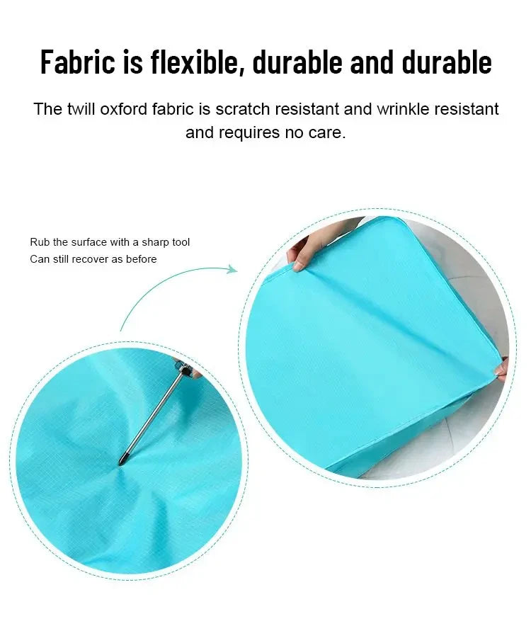 Ensemble de 6 Sac d'Espacement avec Fermeture Eclair, Grande Capacité, Pour Bagages, Vêtements