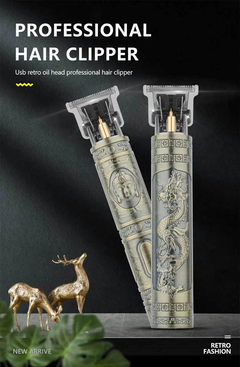Tondeuse Cheveux Rétro T9 – Rasoir Electrique Professionnel pour Homme