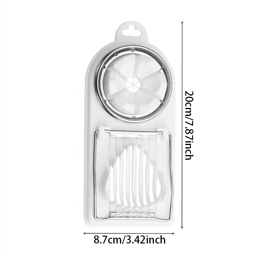 Coupe-Œufs Multifonction 2 en 1 en Polypropylène – Trancheuse à Fil d’Acier Inoxydable, Accessoire de Cuisine Pratique