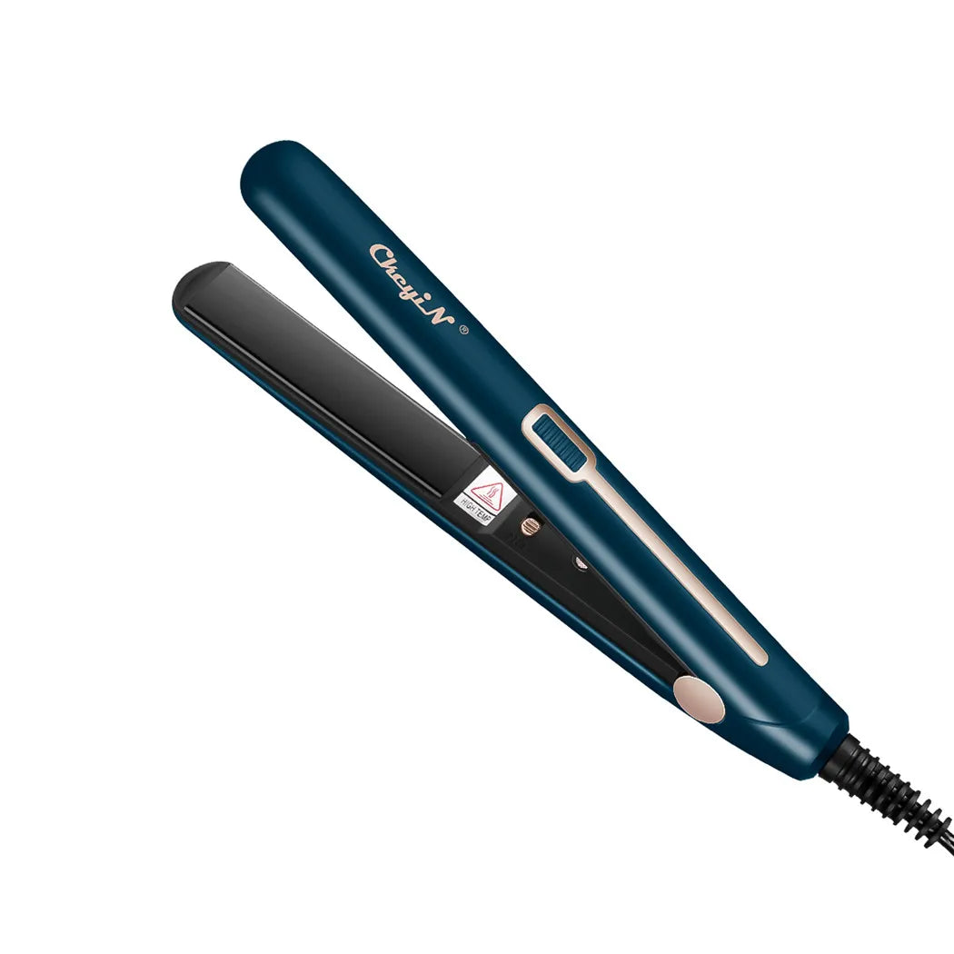 Mini Fer à Lisser & Bigoudi 2-en-1 – Portable, Température Constante 180°C, Double Tension