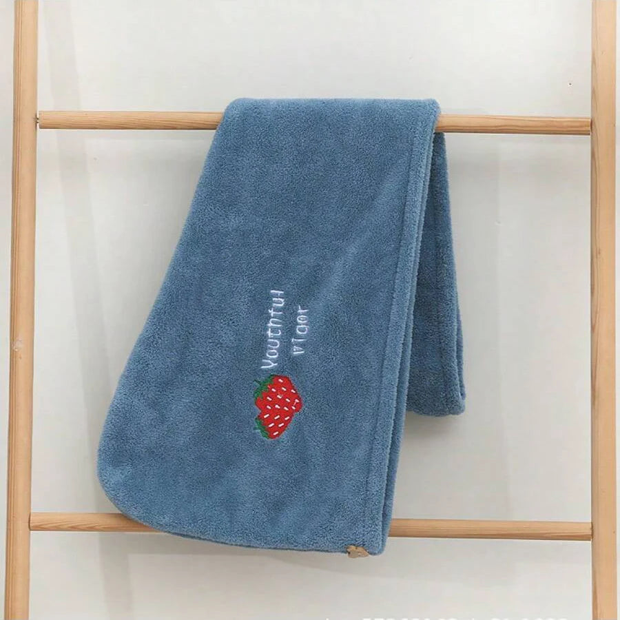 Bonnet de Séchage de Cheveux en Molleton de Corail – Absorbant et Rapide