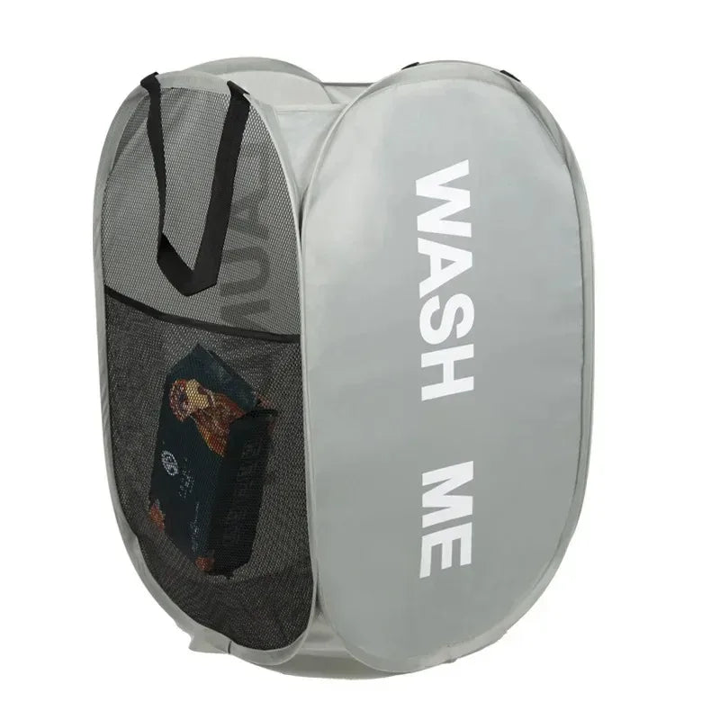 Panier à Linge Pop-Up en Maille – Grande Capacité & Pliable