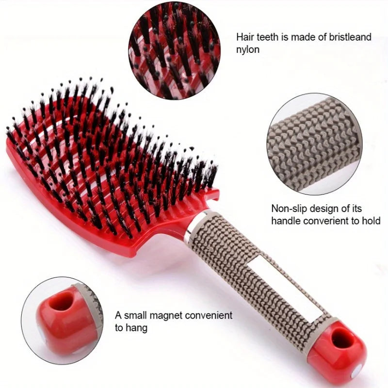 Brosse à Cheveux Magique de Massage du Cuir Chevelu – Démêlant pour Tout Type de Cheveux
