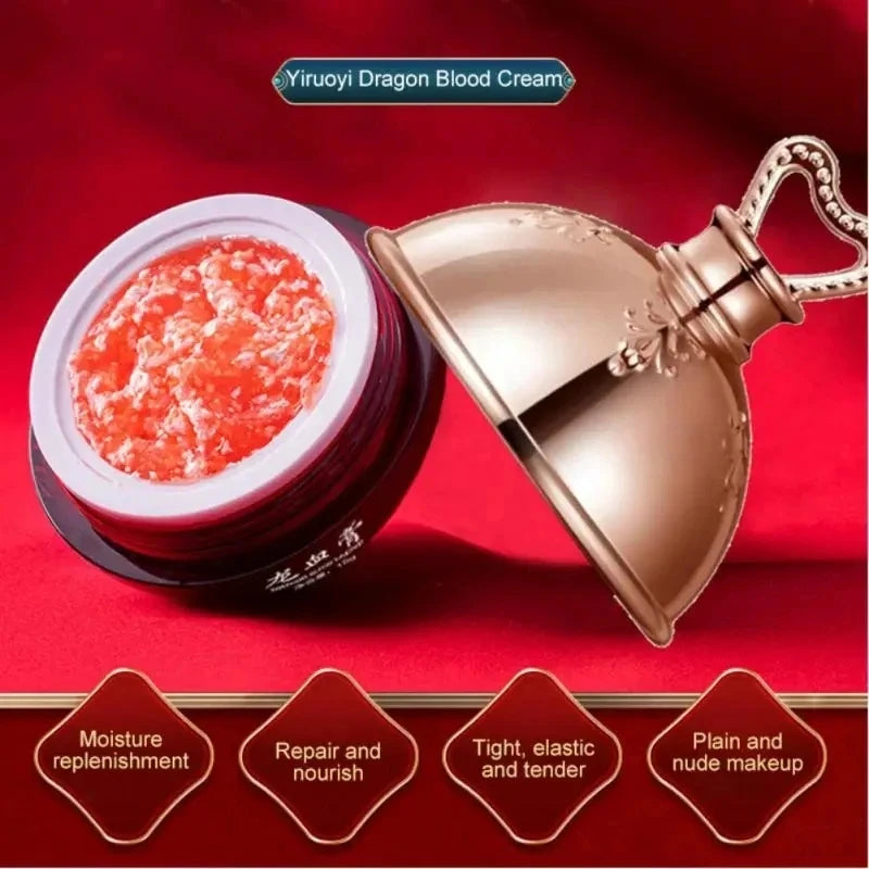 Crème Visage au Sang de Dragon – Rétinol, Placenta & Essence Éclaircissante