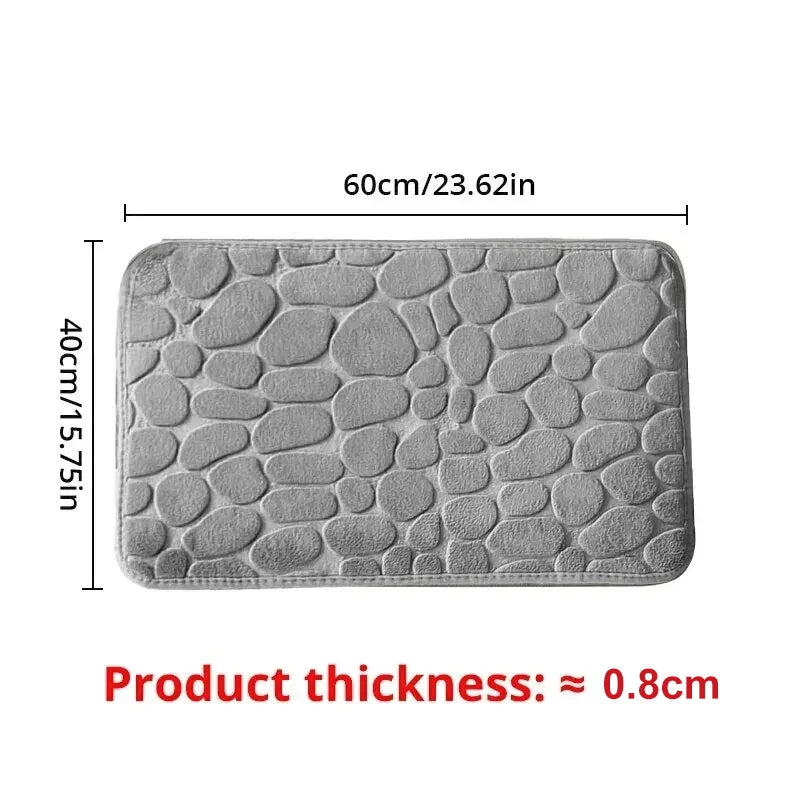 Tapis en Microfibre Gaufrée – Antidérapant pour Salle de Bain et Salon