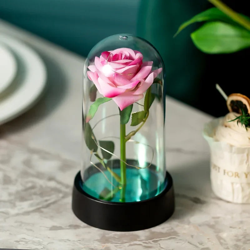 Rose Éternelle Lumineuse LED – Cadeau Romantique & Décoration Élégante
