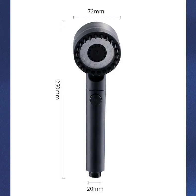 Pommeau de Douche à Filtre Haute Pression – 3 Modes avec Brosse de Massage