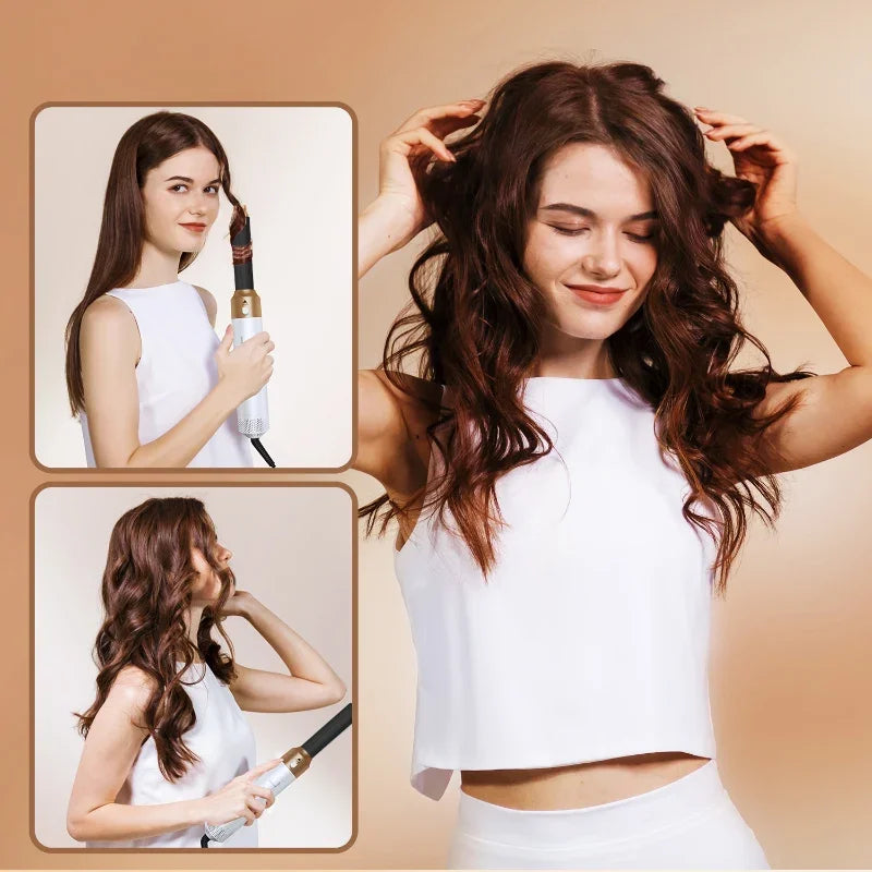 Brosse Coiffante & Sèche-Cheveux 5 en 1 – Outil de Coiffure Multifonction Professionnel