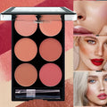 Palette 6pcs, Fards à Joues et Contours