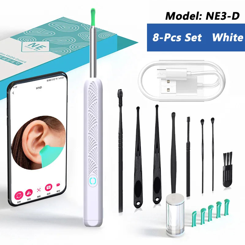 Nettoyeur Visuel de Cire d’Oreille avec Caméra – Kit de Soins Intelligent