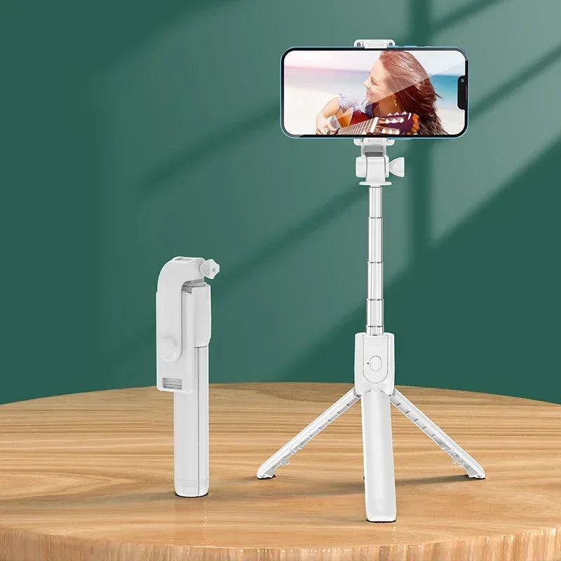 Trépied Selfie Stick Télescopique Bluetooth pour Smartphone – Support Portable Extensible jusqu’à 70 cm