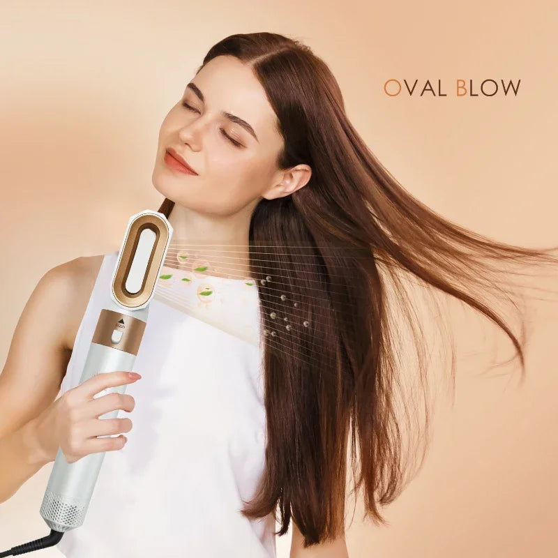 Brosse Coiffante & Sèche-Cheveux 5 en 1 – Outil de Coiffure Multifonction Professionnel