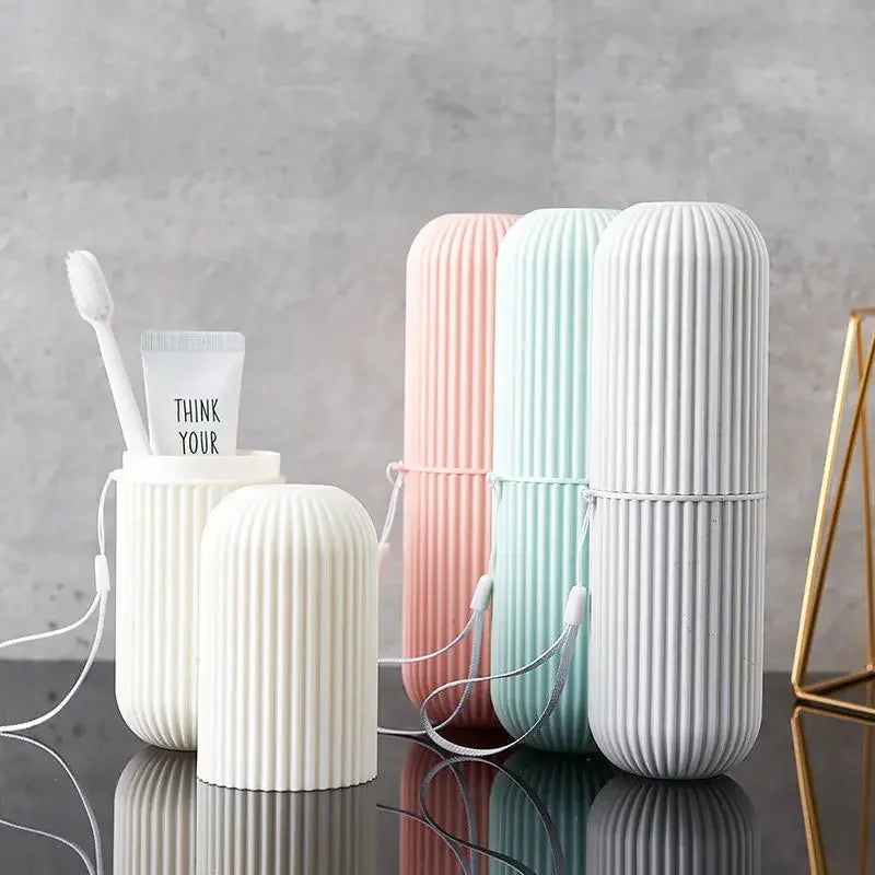 Boîte de Rangement Portable pour Brosse à Dents & Dentifrice