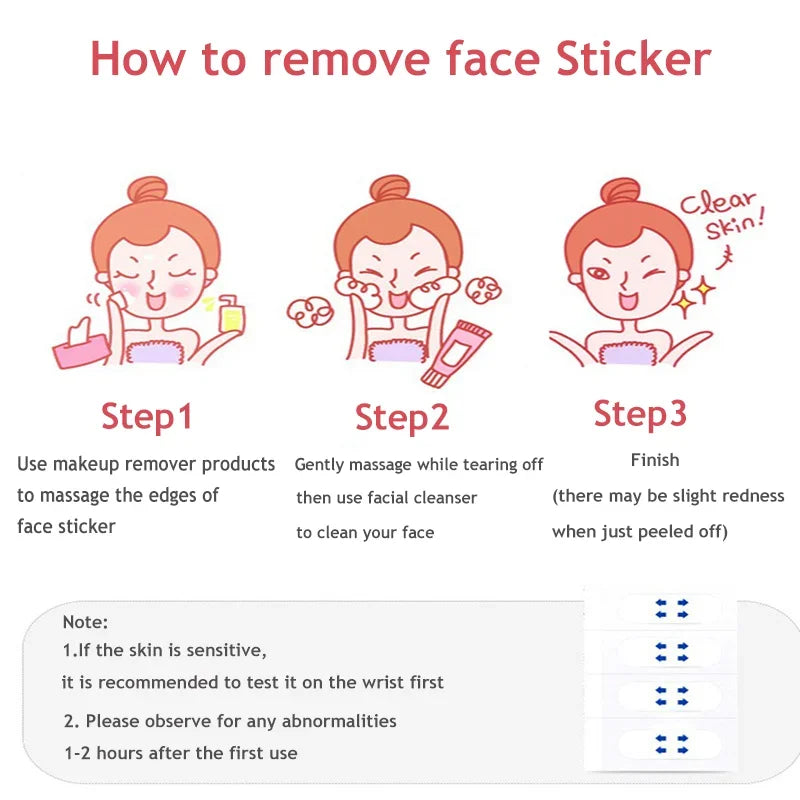 Patch Invisible Lift Visage  – Autocollant Raffermissant et Amincissant