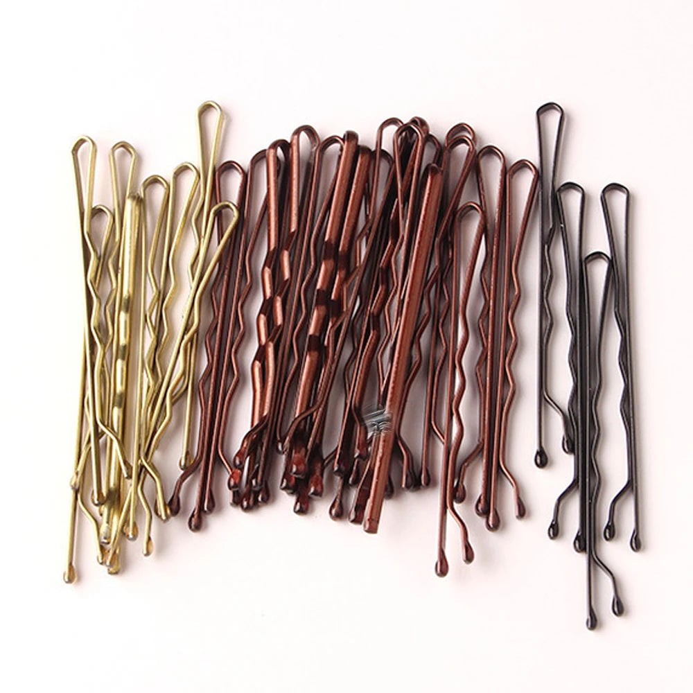 Épingles à Cheveux Solides pour Femmes – Lot de 50 pièces (5 cm)