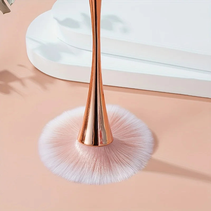 Pinceau Maquillage Éventail Rose Gold