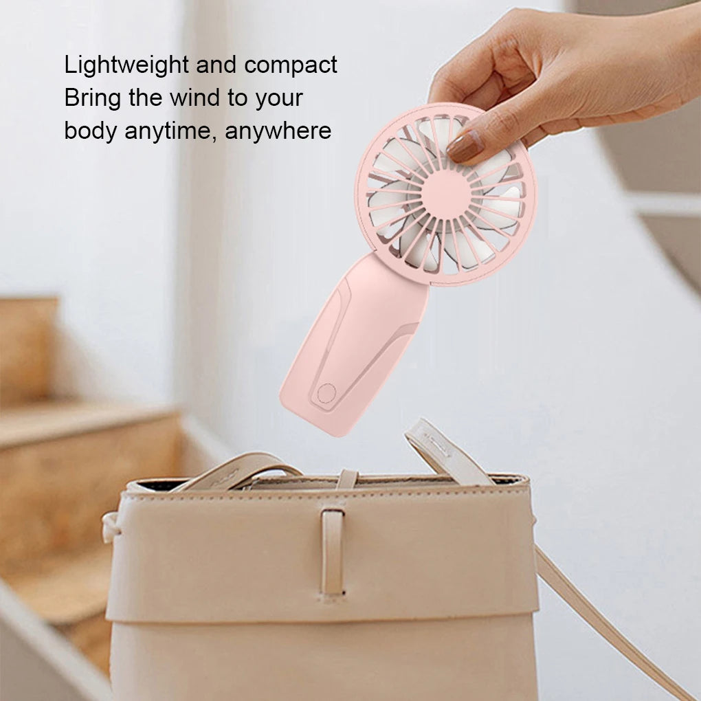 Mini Ventilateur de Poche Portable Partout, Chargement par USB – Léger, Silencieux