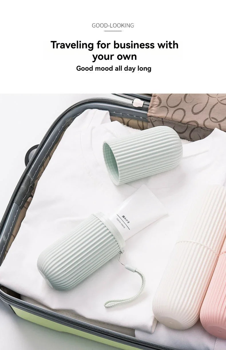 Boîte de Rangement Portable pour Brosse à Dents & Dentifrice