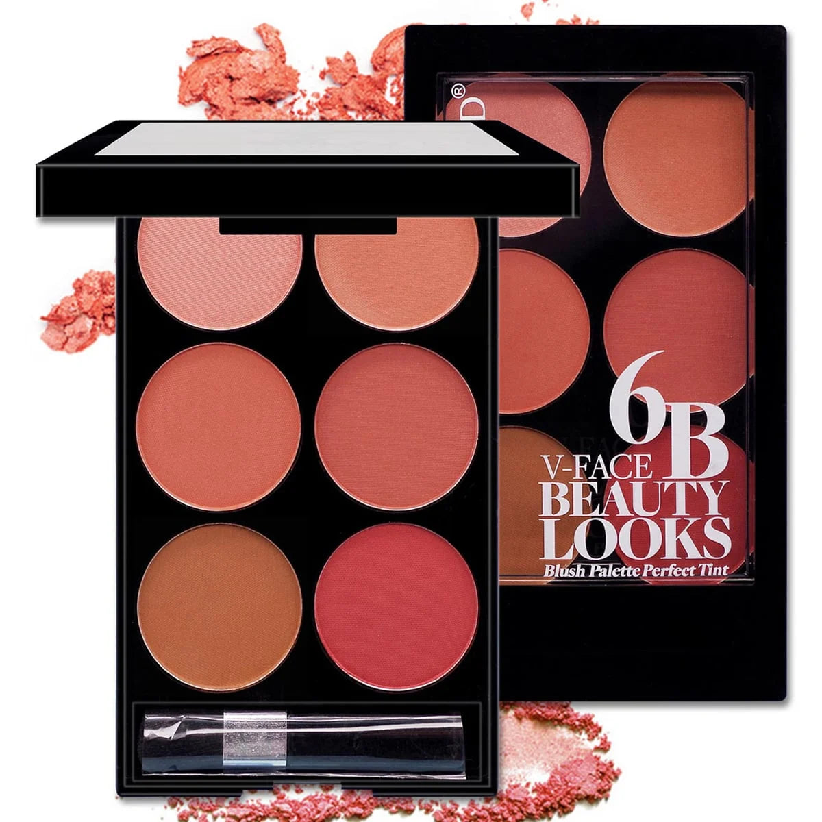 Palette 6pcs, Fards à Joues et Contours
