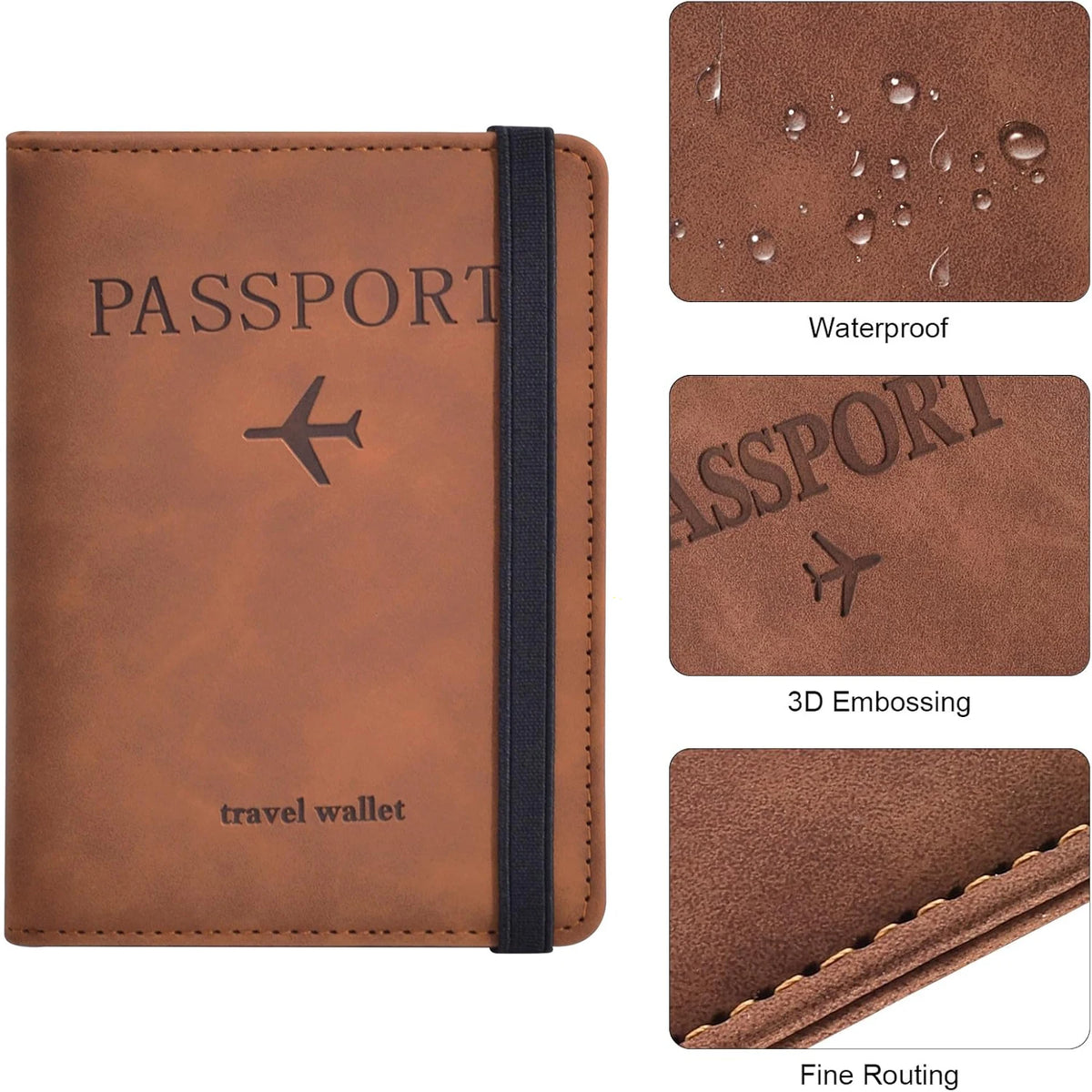 Étui de Voyage Multifonction Doté de la Technologie RFID pour Sécuriser vos Documents
