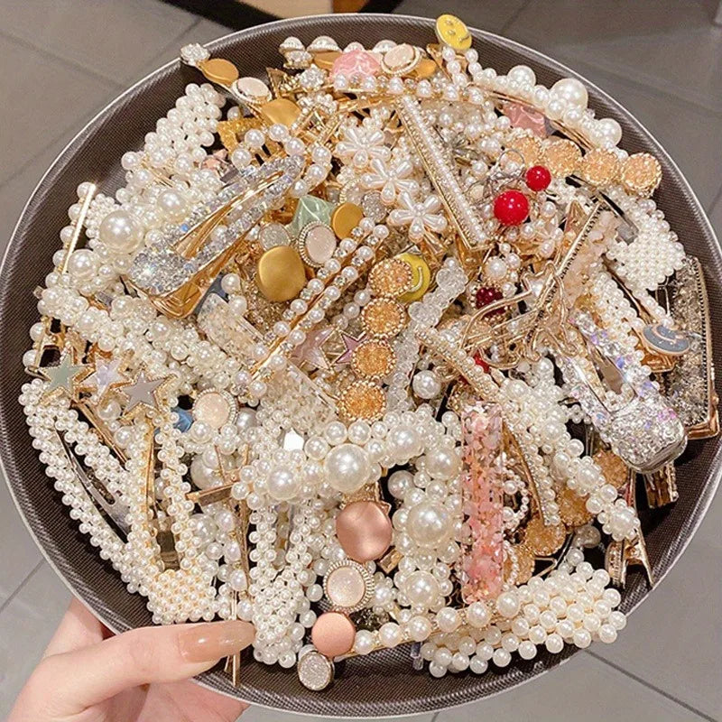 Ensemble de 10 Pinces à Cheveux en Résine – Accessoires de Mode pour Femmes