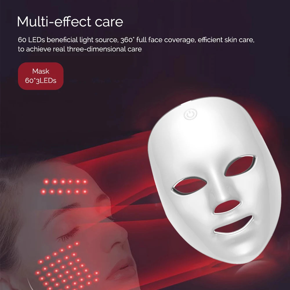 Masque LED Visage – Soin Réparateur et Rajeunissant