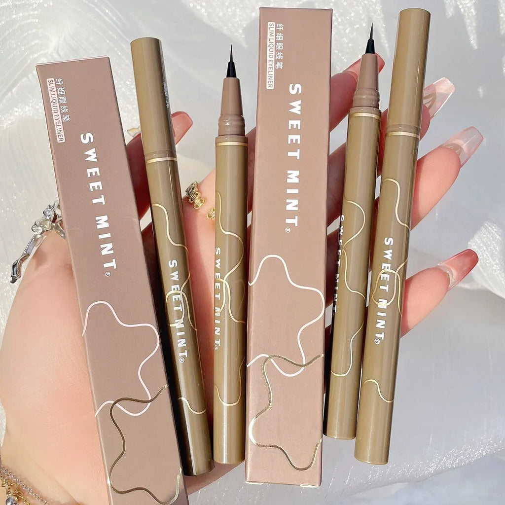 Stylo Eyeliner Imperméable – Pointe Très Fine, Séchage Rapide & Longue Tenue