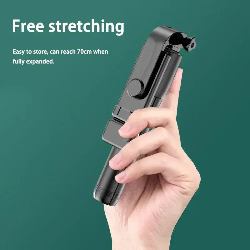 Trépied Selfie Stick Télescopique Bluetooth pour Smartphone – Support Portable Extensible jusqu’à 70 cm